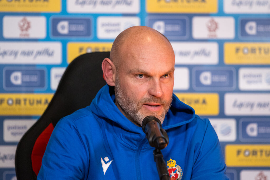 Trener Wisły Kraków Mariusz Jop